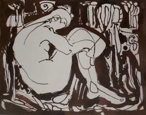 après N° 1 encre sur papier 37cm x 46 cm  année 2007.JPG