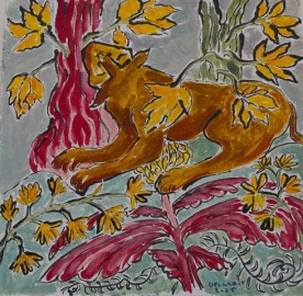 le bestiaire de Chantimaje -Technique mixte sur papier- 25 x 25 cm 2025.jpg