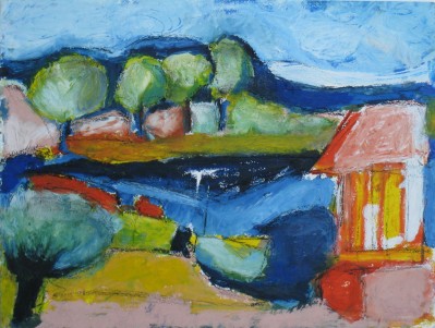 Mimbeau Cap  Ferret huile sur papier                42cm x 56 cm année 2008.jpg