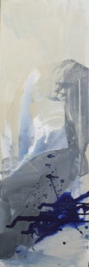 serie B original blue n° 3  acrylique et encre sur papier 30X90 350 euros.jpg