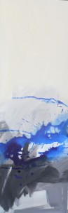 serie B original blue n° 5  acrylique et encre sur papier 30X90 450 EUROS.jpg