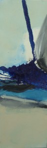 serie C original blue n° 5 acrylique et encre  pierre noire sur toile 30x90 400 euros.jpg